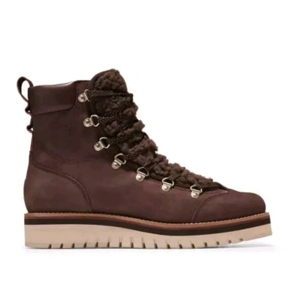 ZeroGrand Cole Haan Womens Lodge Hiker Brown Ankle Boots 9 Medium B,M) 0906 $220 - Picture 1 of 6